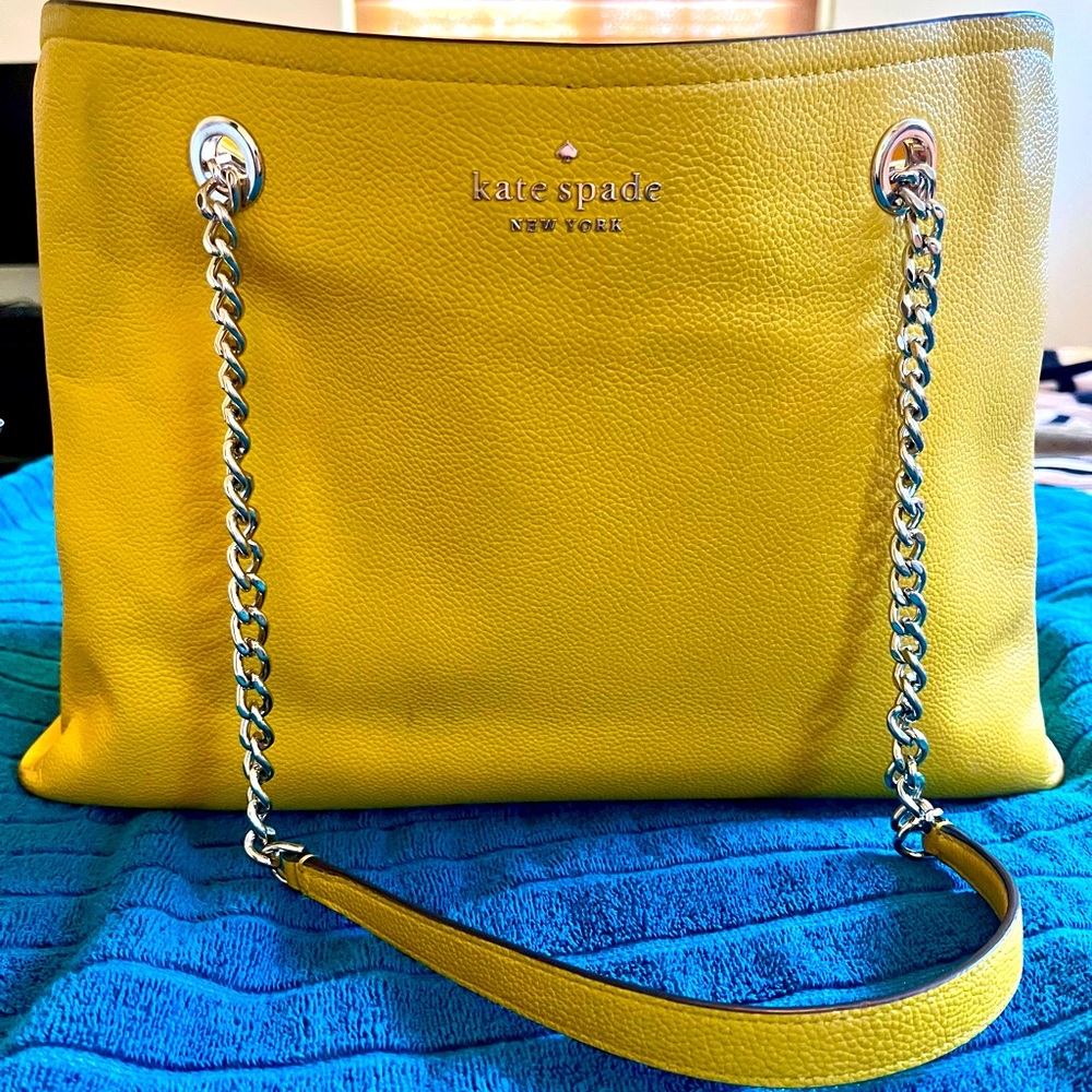 Kate Spade Yellow Jordyn Chain Tote